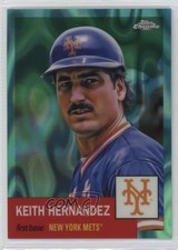 2022 Chrome Platinum Anniversary Aqua Lava Refractor 296/299 Keith Hernandez 7m3