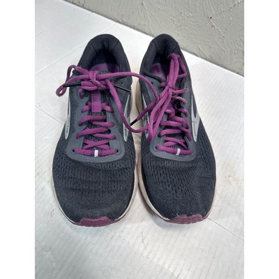 Brooks Trace Women's Running Shoes Black Purple Athletic Sneakers Size 8.5