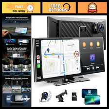 9.26" Carplay Screen with 4K Dash Cam, 1080p Backup Camera, GPS, Mirror Link