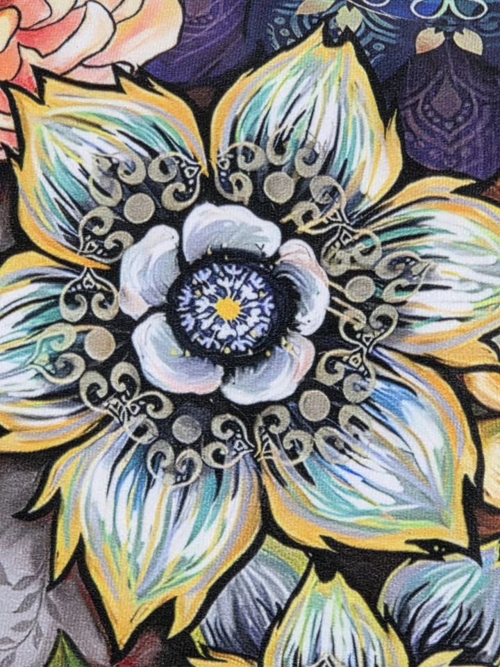 Lote De 4 Hermosas Fundas De Almohada Cuadradas 20" X 20", Diseños Florales Cremallera Oculta. Foto 3 de 4