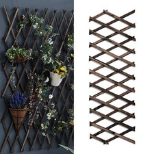 .Wooden Guardrail Expandable Plant Trellis For Climbing Plants Garden Fence For