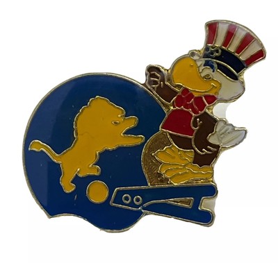 Detroit Lions Throwback NFL Football Helmet Lapel Hat Pin Pinback