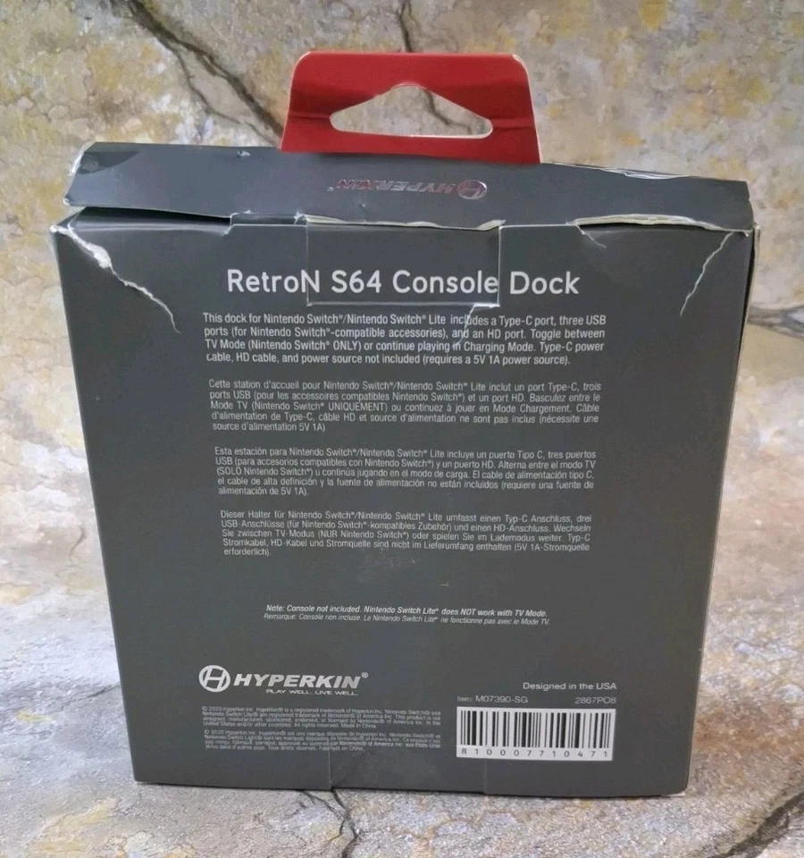 Hyperkin RetroN S64 Dock (Smoke Gray) - Nintendo Switch / Switch Lite *SEE DESC* - Image 3 of 4