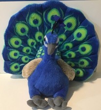 Peacock Plush 12  Wide Blue/ Green