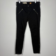 Anthropologie Pilcro and the Letterpress Womens Serif Jeans Size 27 Black Moto