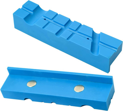 2 PACK 6 Zoll Magnetische Schraubstock Backen Pads Abdeckungen Multi-Groove Desi