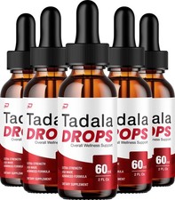 (5 Pack) Tadala Drops – TadalaDrops Extra Strength All Natural Healthy Organic