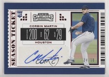 2019 Chronicles Contenders Season Tickets Red 34/50 Corbin Martin #29 Auto uk2