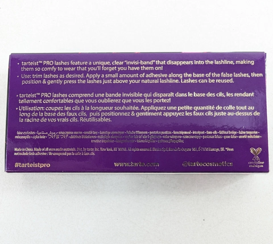 Tarte Tarteist Pro Lashes SASSY False Eyelashes Long Volume Vegan NEW Beauty - Image 2 of 4