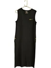 Barbour International Full Court Black Sleeveless Dress UK Size 12 (SE)