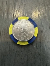 U of Michigan Colors - State Quarter Golf Ball Marker 1-1/4” D Sizemore Putters