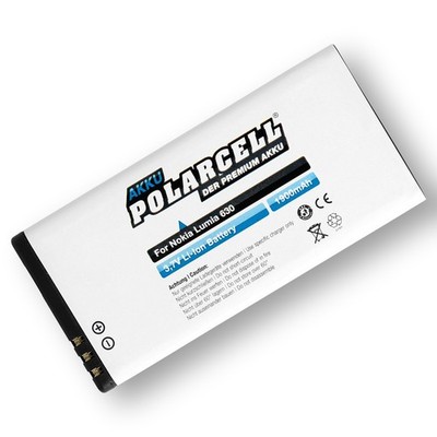 PolarCell Akku für Nokia Lumia 630 635 636 638 630 Dual Sim BL-5H Batterie Accu