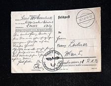 1940 cart. da feldpost 14102 soldato otto hauschrabal per franz laitner vienna