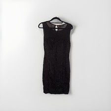 Ax Paris Black Lace Bodycon Cocktail dress LBD; Excellent Condition