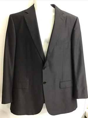 ermenegildo Zegna Su Misura blazer Wool/silk Black Single Breast Notch Size 42