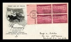 US COVER STATEHOOD 50TH ANNIVERSARY FDC SCOTT 858 PLATE BLOCK ARTCRAFT