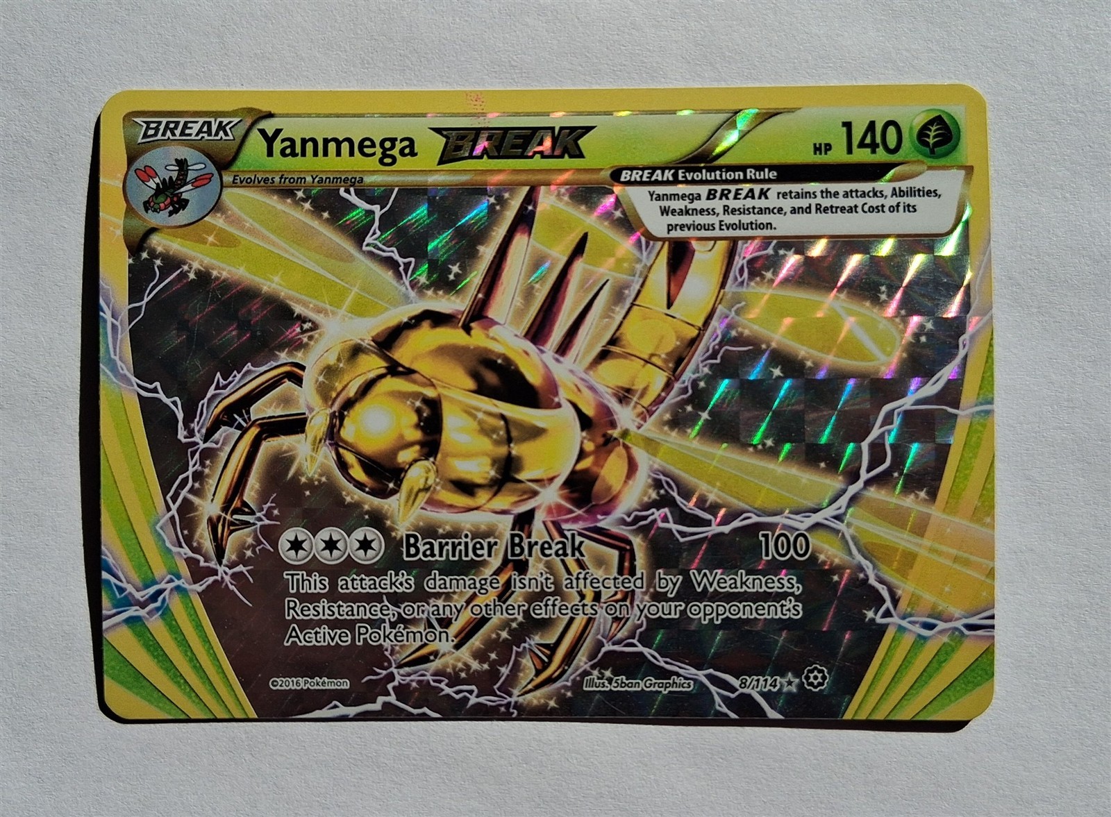 Pokemon - Yanmega Break - Steam Siege 8/114 - Holo Rare - LP