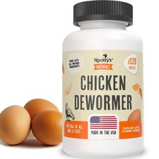 Roostys Naturals De-Wormer for Chickens  120 Count  All-Natural Formula 