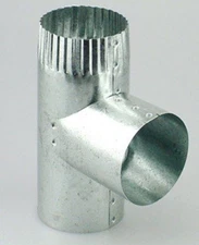 Imperial Manufacturing Furnace Pipe Full Flow Tee 3 " X 3 " X 3 " Dia. Galvanize