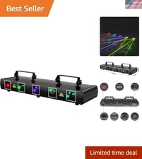 Professional DJ Laser Light with RGBYC Effects
