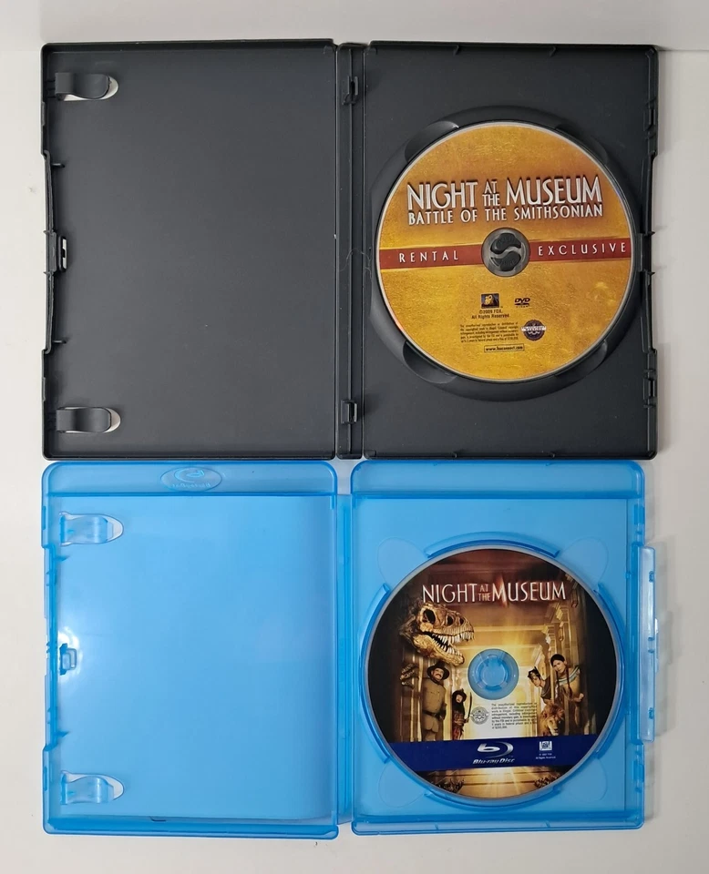 Night at the Museum Blu Ray & Battle of the Smithsonian DVD 2007/ 2009 Adventure - Image 2 of 3
