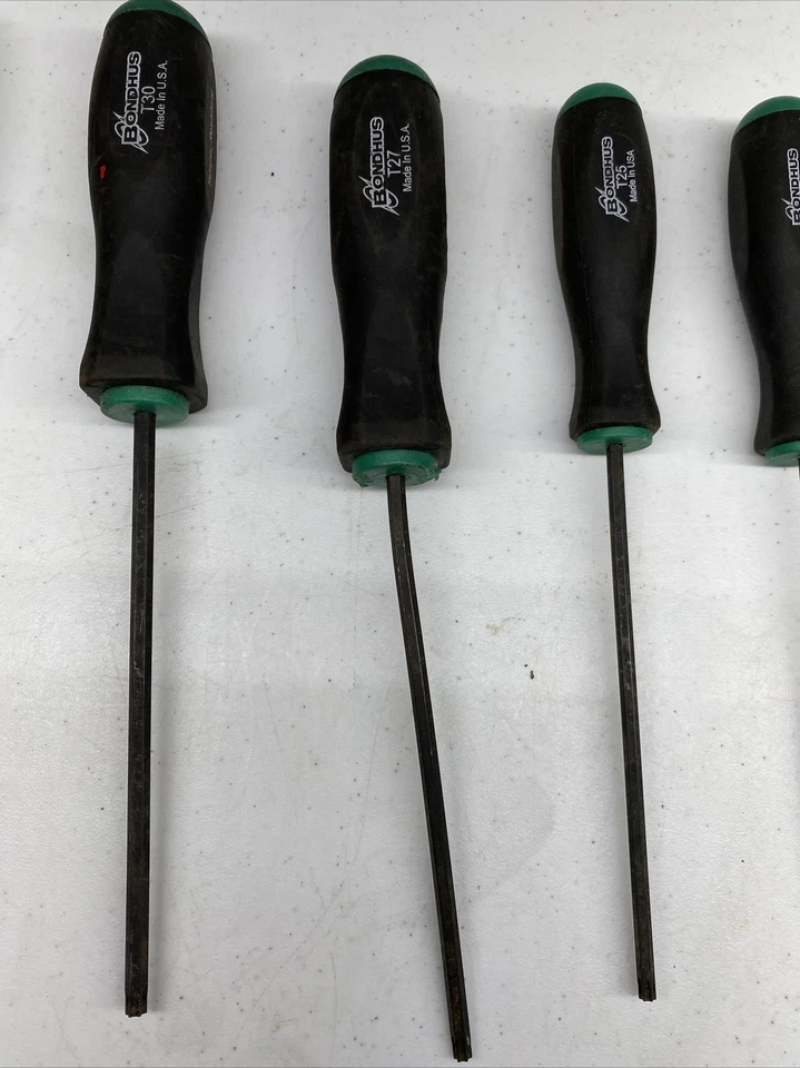 Juego de 8 destornilladores Bondhus Torx T9, T10, T15, T20, T25, T27, T30, T40 b-x Foto 4 de 4