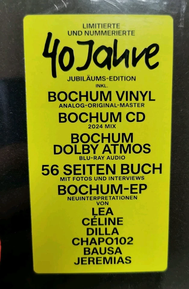 Herbert Grönemeyer-4630 Bochum Fanbox 40 Jahre Vinyl 2CD+BRD+Book Sammler Stück  - Bild 3 von 3