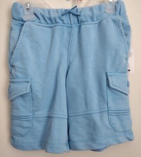 Boys Boys Husky Wonder Nation Baby Blue Terry Cargo Shorts NWT