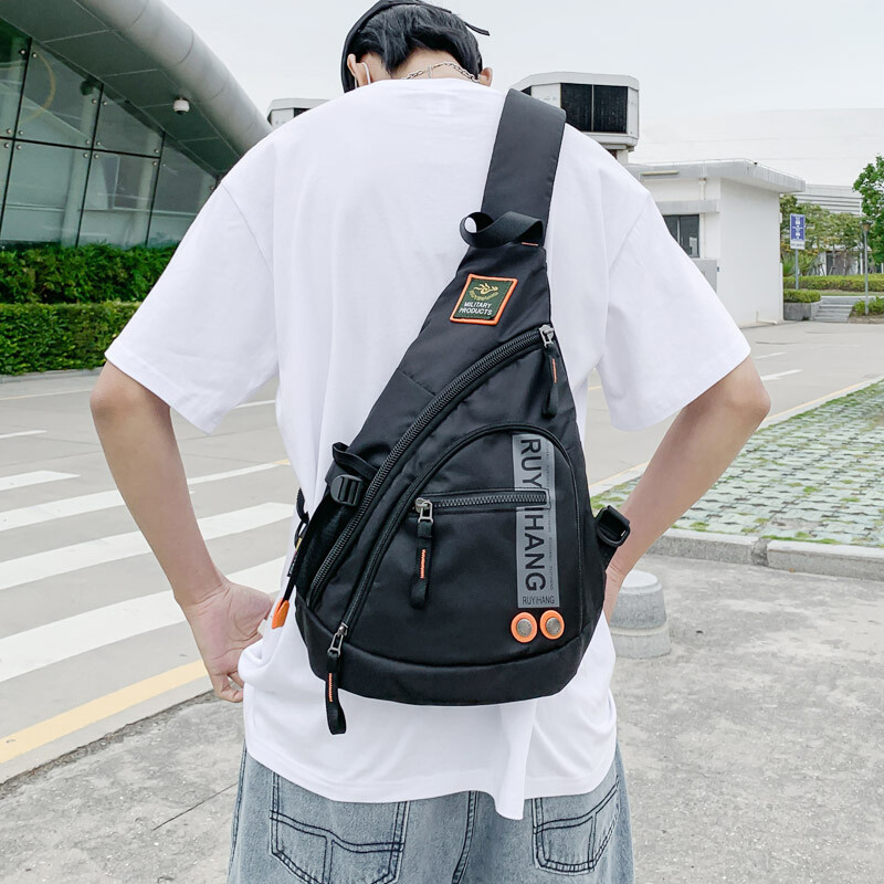 Men Women Shoulder Bag Sling Crossbody Chest Nylon Travel Outdoor Backpack