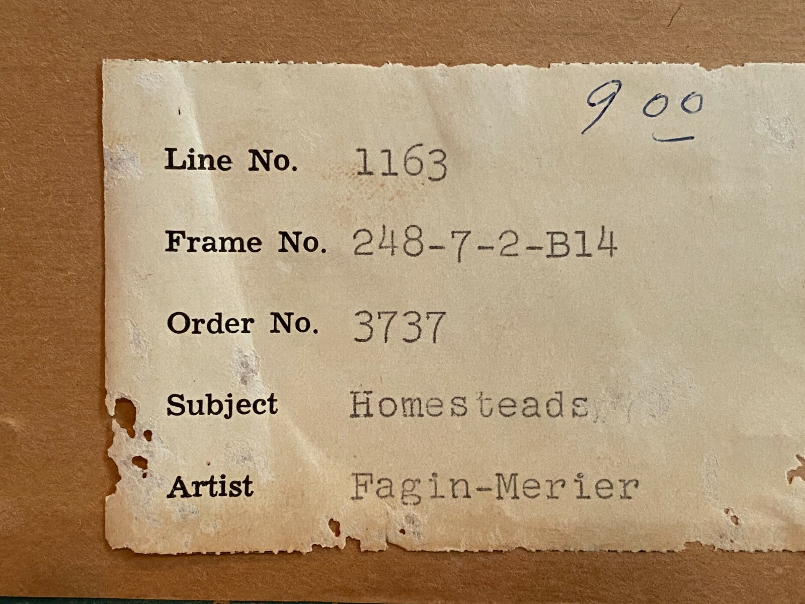 FAGIN MERCIER ARTIST William Cullen Bryant Homestead, Pencil Signed