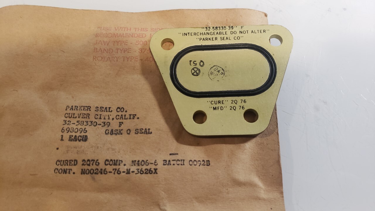 (2) PARKER SEAL COMPANY GASKETS 355833039 eBay