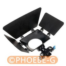 Matte Box Sunshade for 15mm Rail Rod Support DSLR 5DII 60D D90 550D 600D Camera