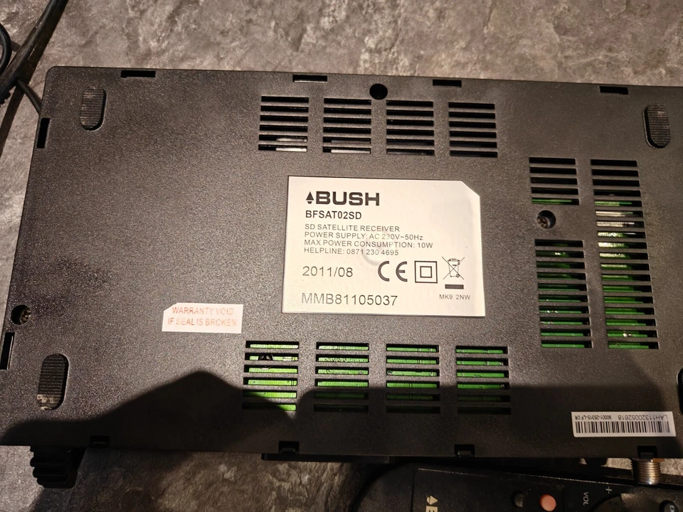 Bush BFSAT02SD Freesat SD Satellite Receiver Box (No Remote) – Obsolete Spares - Image 4 of 4