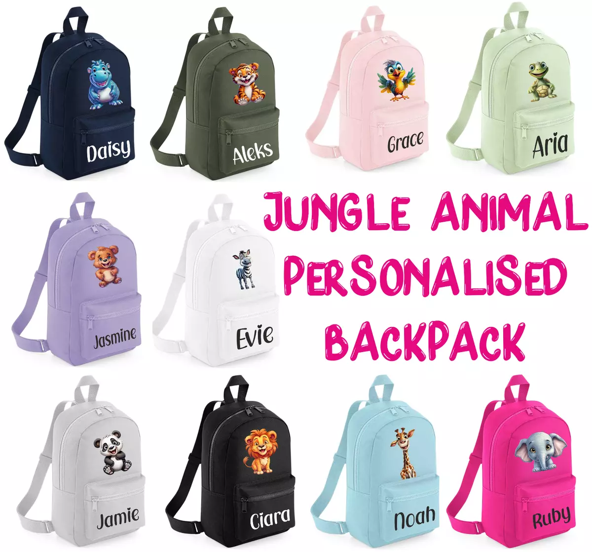 Girls animal backpack top