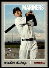 2019 Topps Heritage #608 Braden Bishop Baseball