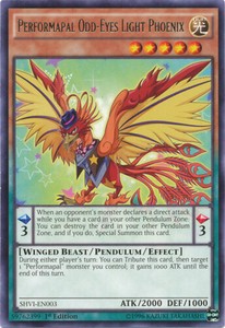 Performapal Odd-Eyes Light Phoenix - SHVI-EN003 - Rare - 1st Edition x3 - Lightl