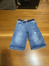 Boys Old Navy Karate Slim Taper Denim Jean Shorts XL 14-16 elastic waist stretch