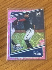 2021 donruss baseball Christian Pache The Rookies Pink Fireworks Holo TR4