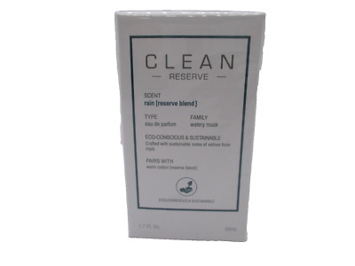 Clean Reserve Rain Eau De Parfum Watery Musk ~ 1.7 oz / BNIB Sealed