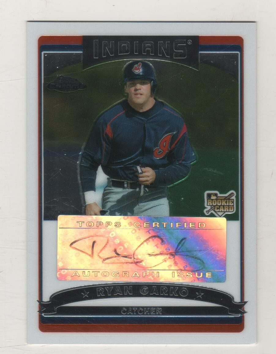 2006 Topps Chrome #331 Ryan Garko Cleveland Indians BV$10 Auto Autograph RC