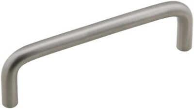 Silverline Satin Nickel  Cabinet Drawer Wire Pull Solid Handle(CC) 96mm( 25P)