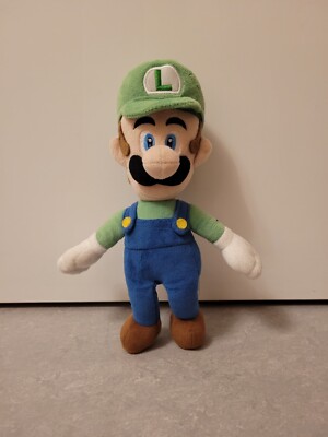 Nintendo San-Ei Co., Ltd. Super Mario Plüsch Stofftier Luigi ca. 25 cm groß