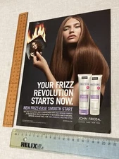 Magazine Print AD ~ 1 Page John Frieda Shampoo Conditioner Art Decor Aus. 2010