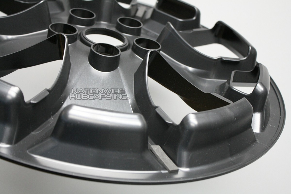 Set Of 4 Black Wheel Skins For Ford Bronco Sport 2021-2023 – 17" Glossy ABS Covers