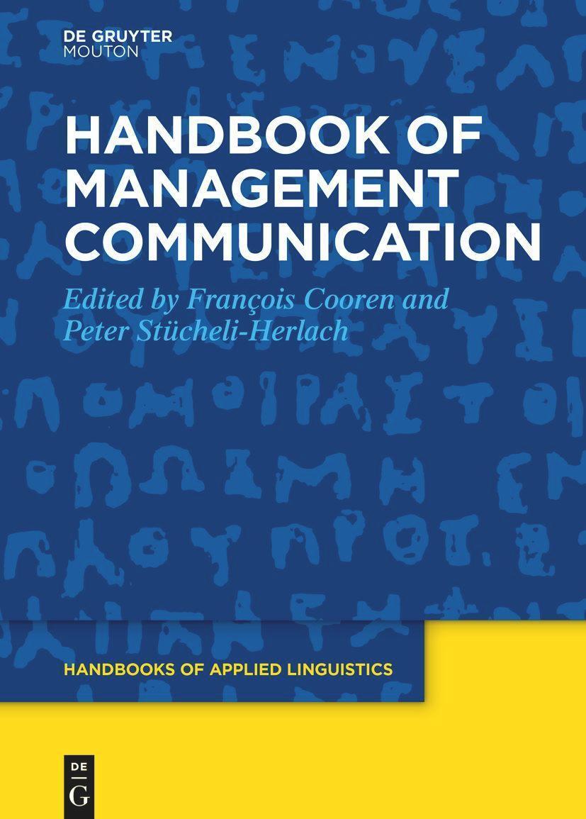 Handbook Of Management Communication, Peter Stücheli-herlach