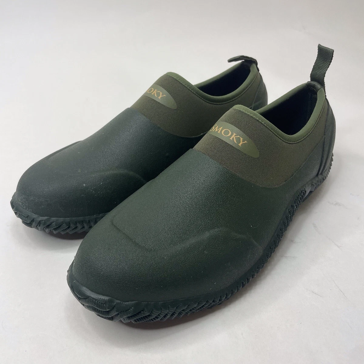 Smoky Mountain Mens Amphibian Green Rubber Neoprene Water Shoes