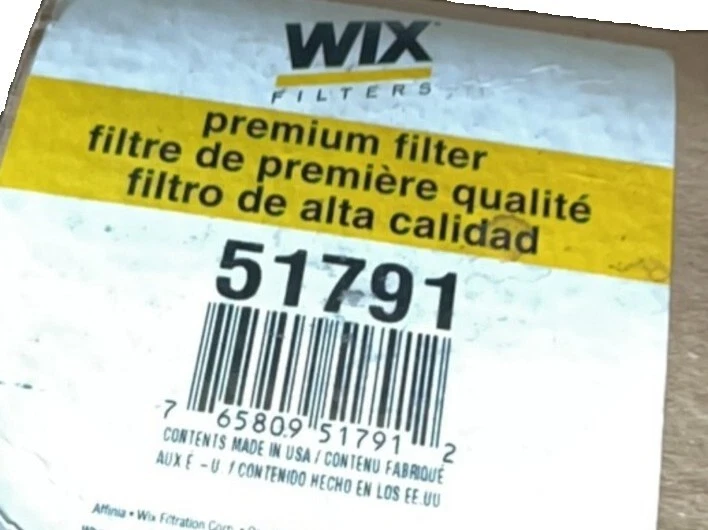 Filtro de aceite Wix 51791 Mac Anthem Pinnacle Volvo VAH VHD Motor 21707134  Foto 2 de 3