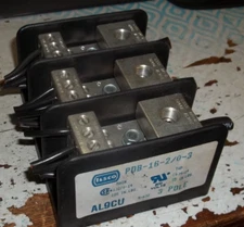 ILSCO PDB-16-2/0-3 AL9CU 600V POWER DISTRIBUTION BLOCK (283-2)