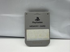 Official Sony Original PlayStation PS1 Memory Card OEM - Gray SCPH-1020 PsOne