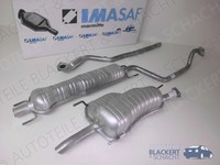 Imasaf Auspuffset Ab Kat für Opel Zafira 1.6 16V 1999-2003 | Flex+Msd+Esd